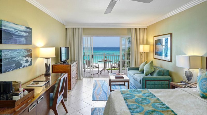 Junior Suite Ocean Front Turtle Beach by Elegant Hotels