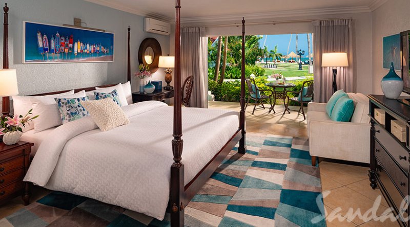 Caribbean Honeymoon Walkout Club Level Veranda Suite Sandals Grande Antigua Resort & Spa