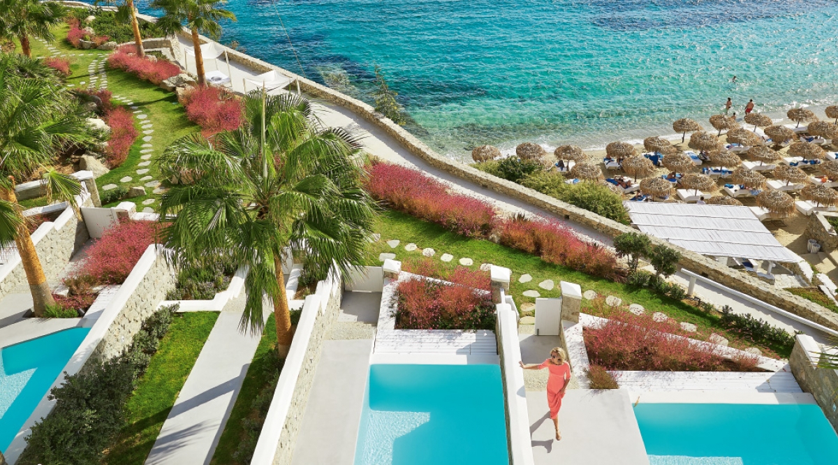 Open Plan Suite with Private Pool Mykonos Blu Grecotel Boutique Resort