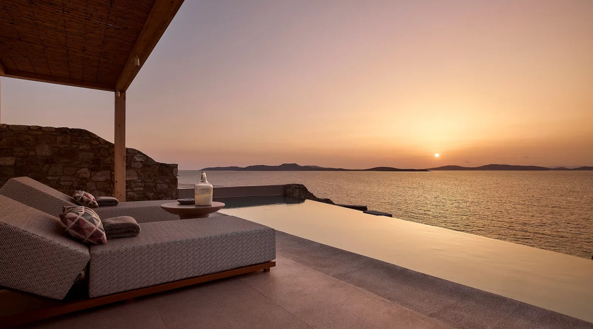 Eros Suite with Infinity Private Heated Pool Amazon Mykonos Resort & Spa