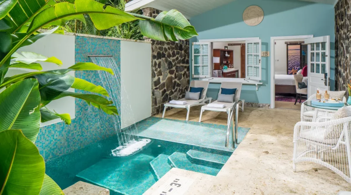 Honeymoon Butler Room with Private Pool Sanctuary Sandals Halcyon Beach