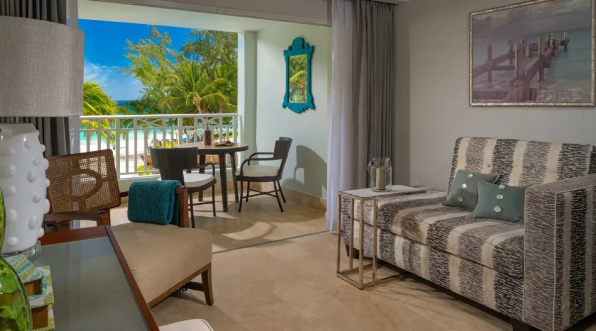 Beachfront Honeymoon Club Level Suite Sandals Barbados