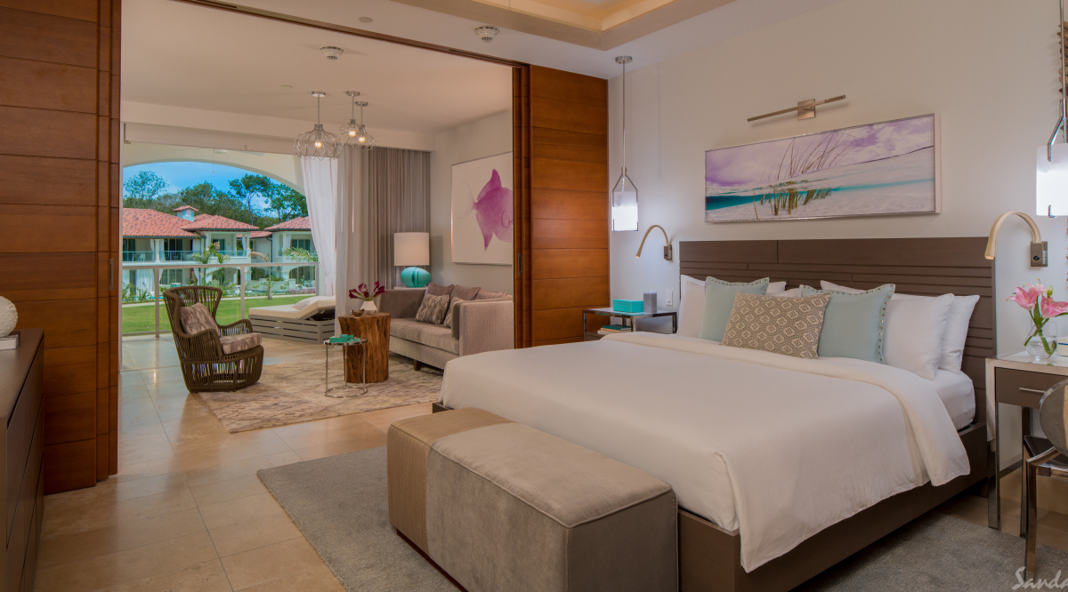 Royal Seaside Crystal Lagoon One Bedroom Oceanview Butler Suite with Balcony Tranquility Soaking Tub Sandals Royal Barbados