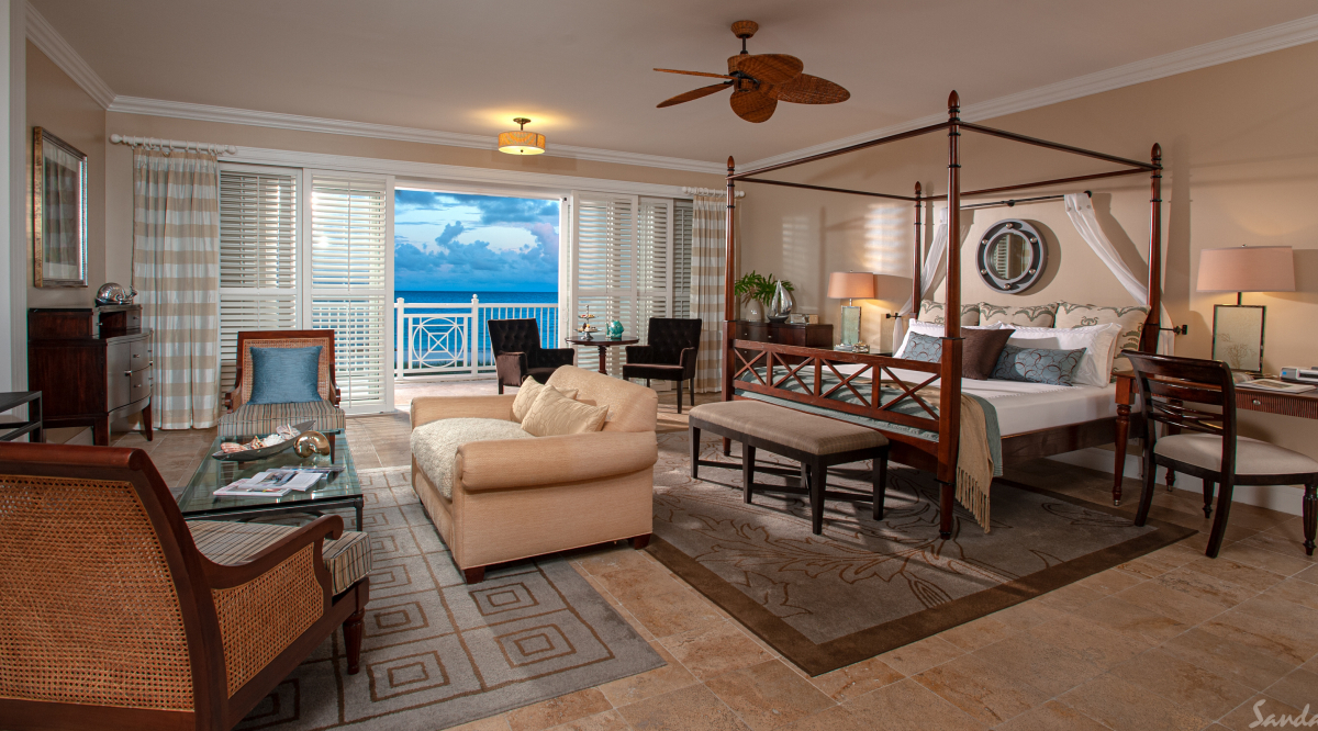 Beachfront Oversized Butler Villa Suite Sandals Emerald Bay