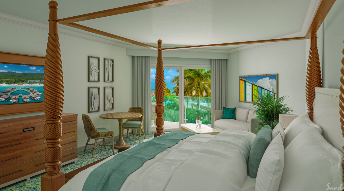 West Bay Honeymoon Club Level Oversized Junior Suite Sandals Royal Bahamian