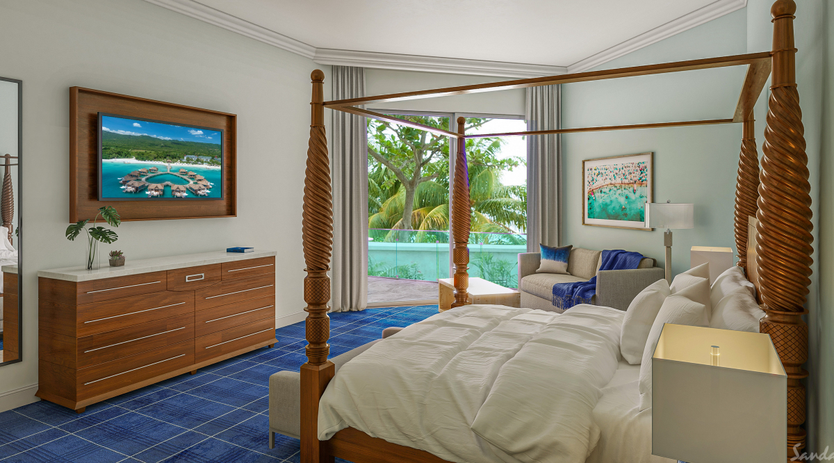 Island Village One Bedroom Butler Villa Suite with Balcony Tranquility Soaking Tub Sandals Royal Bahamian