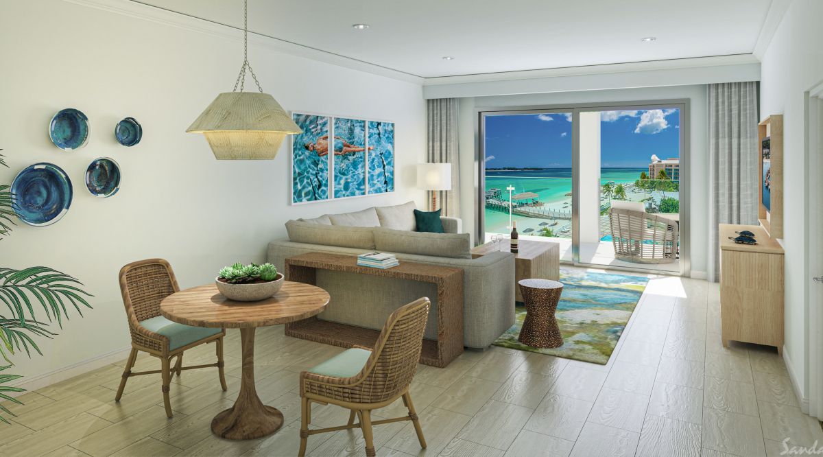 West Bay Oceanview One Bedroom Butler Suite Sandals Royal Bahamian