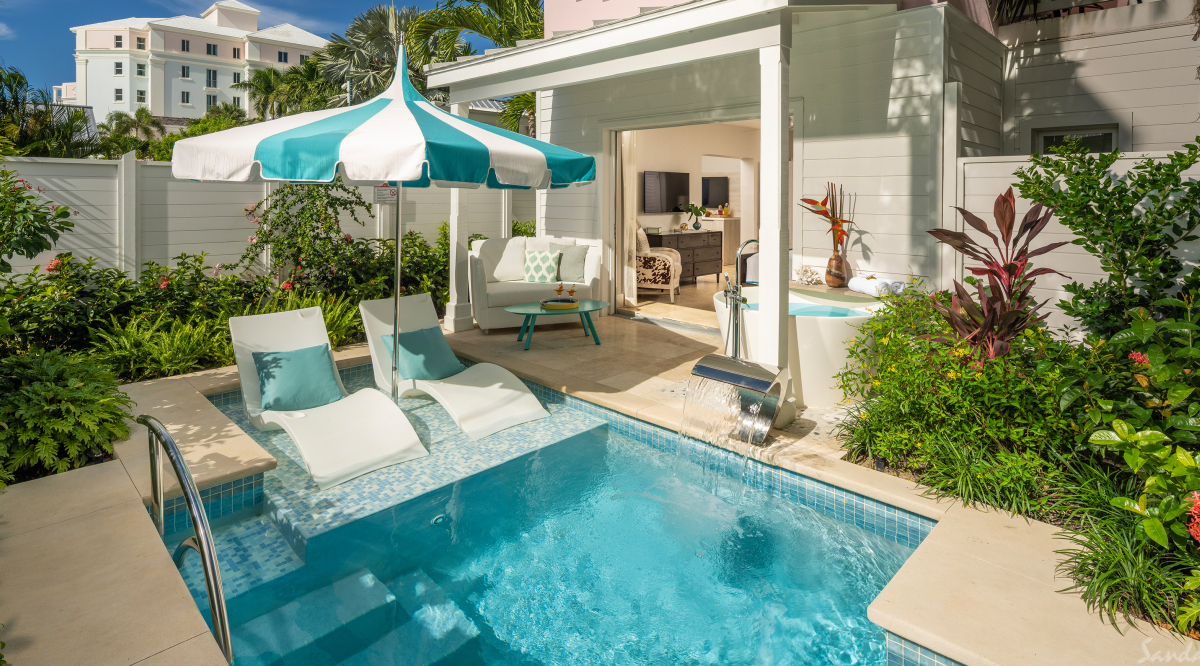 Island Village One Bedroom Butler Villa Suite with Private Pool Sandals Royal Bahamian