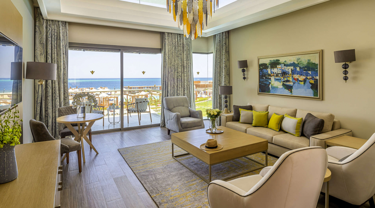 Lagoon Deluxe Suite King Bed Sea View Rixos Premium Magawish Suites & Villas